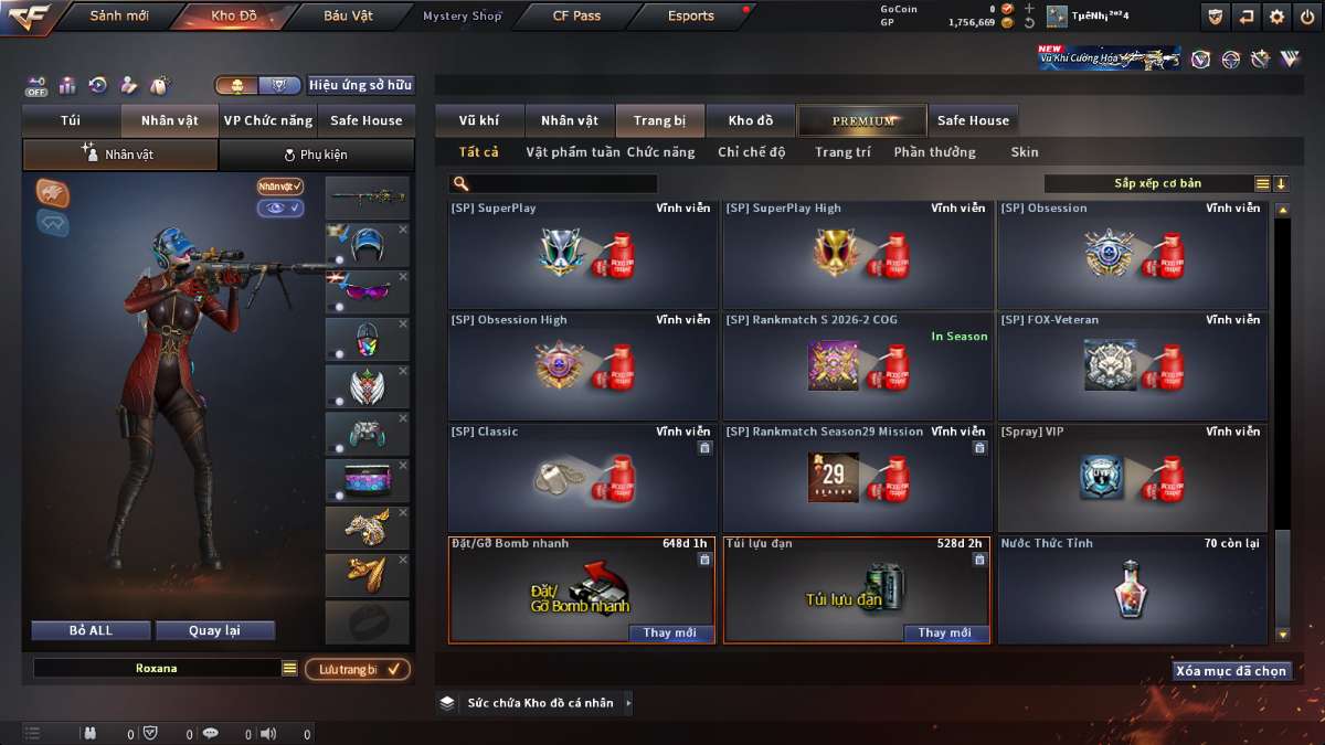 shop acc cf uy tin gia re